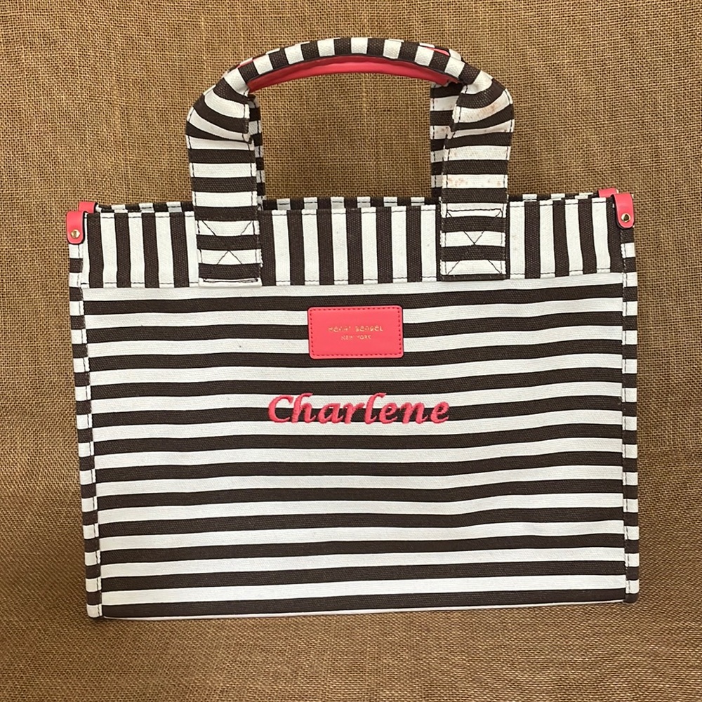 Henri Bendel Monogrammed Canvas Tote